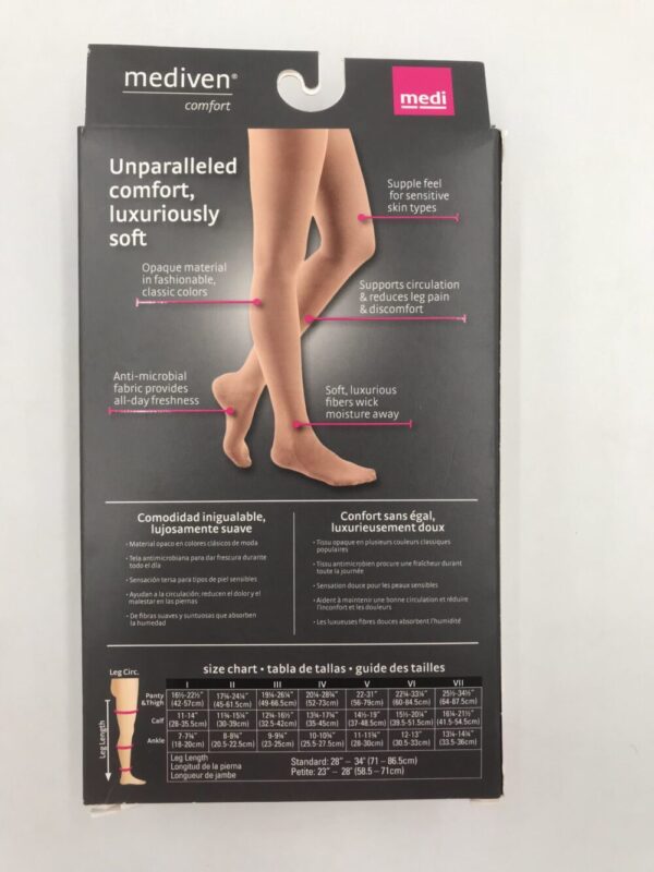 Mediven 48904 Compression Stockings Comfort Panty Closed Toe Natural Size IV 30-40
