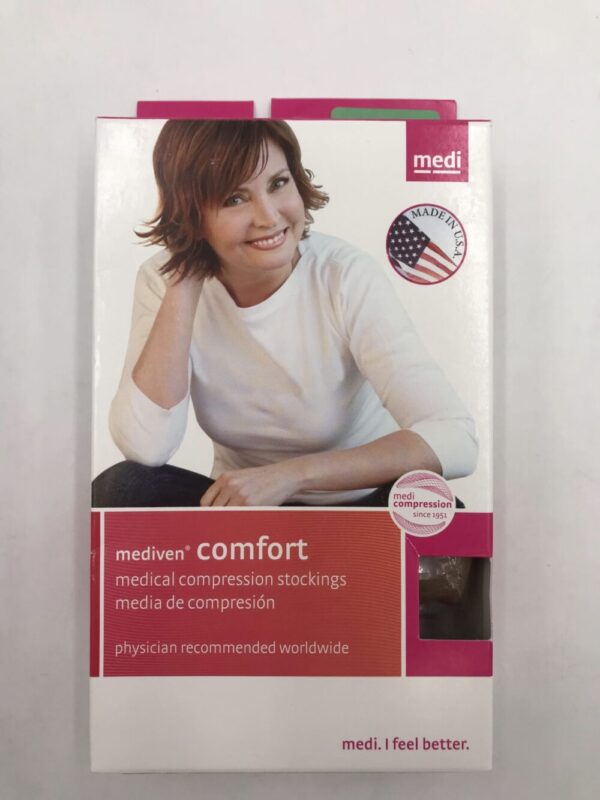 Mediven 47803 Compression Stockings Comfort Thigh Lace Band Pet Open Toe Natural 20-30 Size III