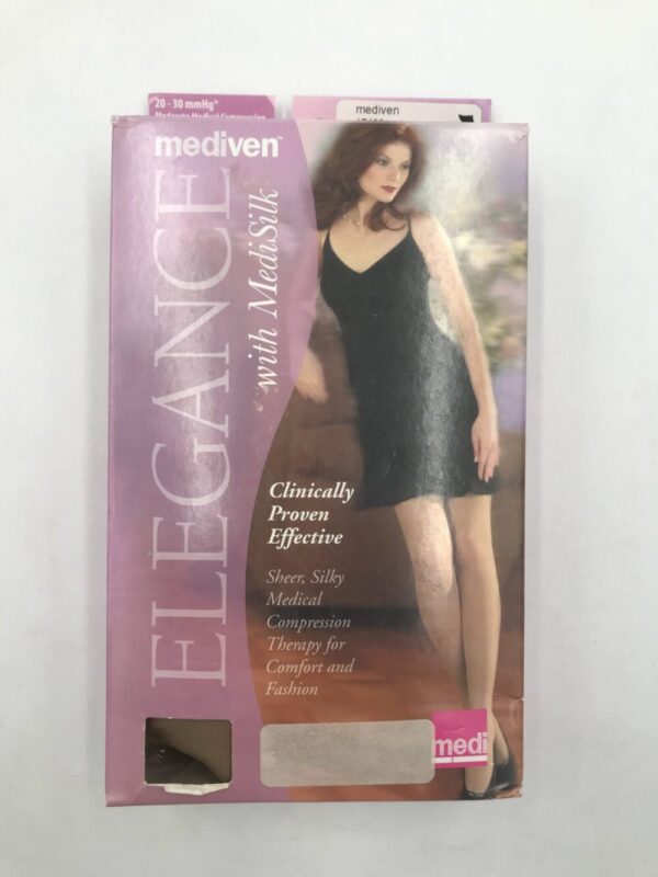 Mediven 17403 Compression Stockings Elegance Mat Panty Petite Closed Toe Beige 20-30 Size III