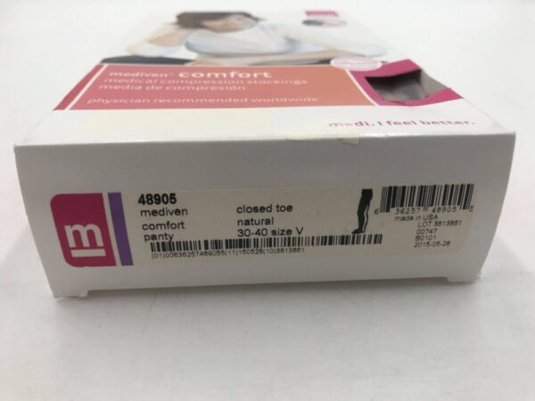 Mediven 48905 Compression Stockings Comfort Panty Closed Toe Natural 30-40 Size V