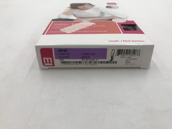 Mediven 48106 Compression Stockings Comfort Calf Closed Toe Natural 30-40 Size VI