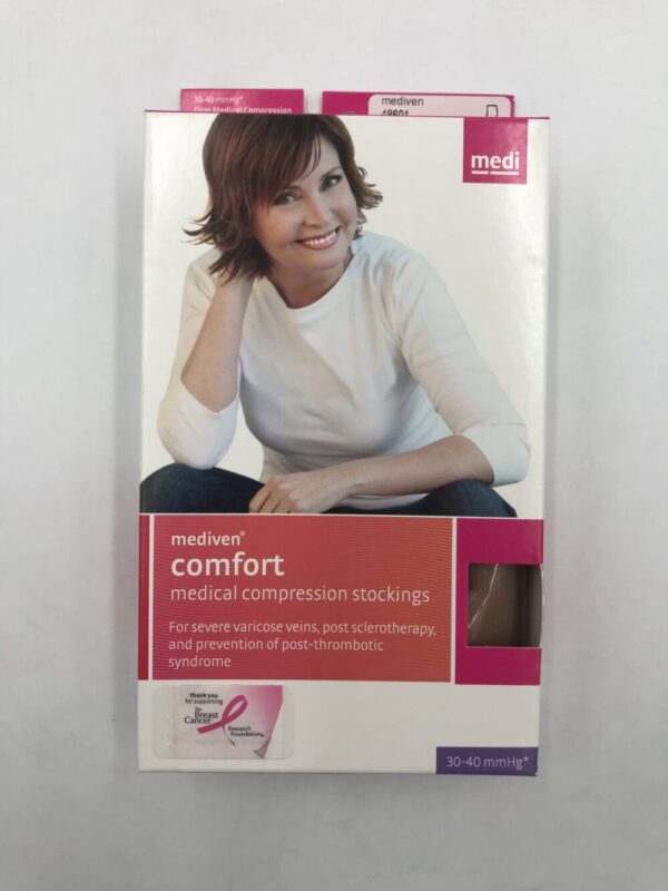 Mediven 48601 Compression Stockings Comfort Thigh Petite Closed Toe Natural 30-40 Size I