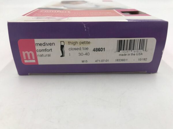 Mediven 48601 Compression Stockings Comfort Thigh Petite Closed Toe Natural 30-40 Size I