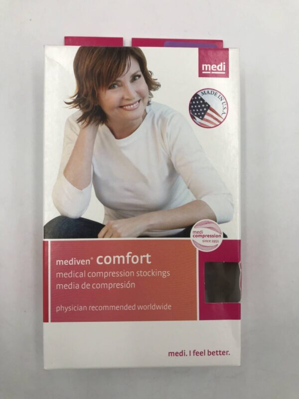Mediven 19407 Compression Stockings Comfort Thigh Beaded TB Pet Open Toe Natural 30-40 Size VII