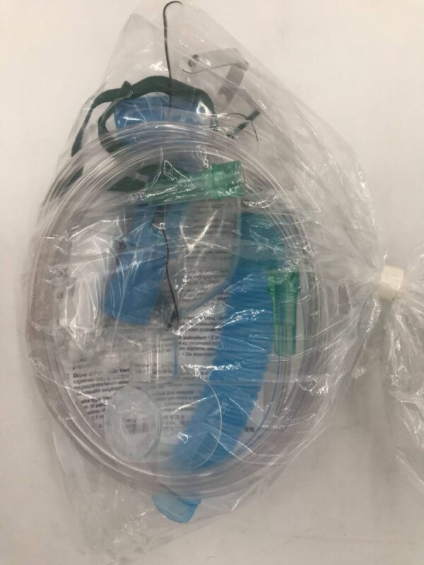 CareFusion 001255 AirLife Adult Dual Dial Venturi Style Mask with 6in (15cm) Flextube (X)