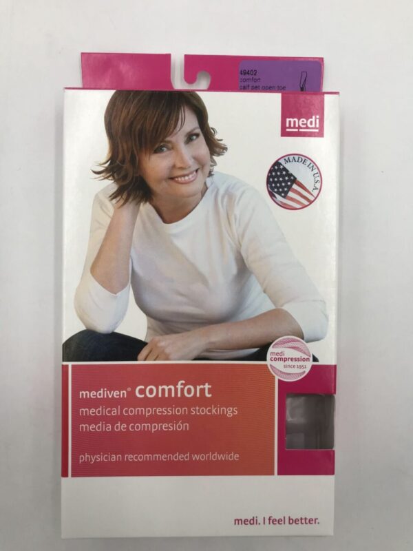 Mediven 49402 Compression Stockings Comfort Calf Petite Open Toe Natural 30-40 Size II