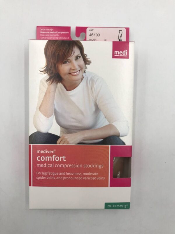 Mediven 46103 Compression Stockings Comfort Calf Closed Toe Natural 20-30 Size III