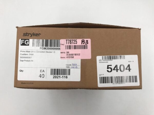 SAGE 5404 PrimoFit External Urine Management for the Male Anatomy (40/Case)