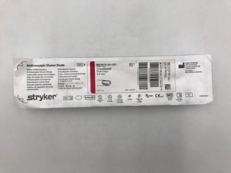 STRYKER 0475341001 CrossBlade Dual Edge Arthroscopic Shaver Blade 4mm