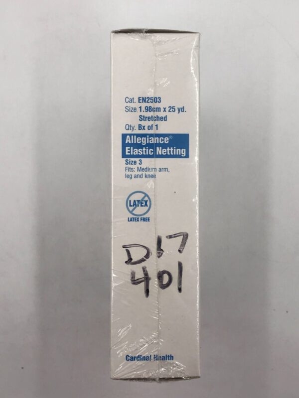Cardinal Health EN2503 Allegiance Elastic Netting Size 3 Fits Medium Arm,Leg, and Knee 1.98cm x 25yd