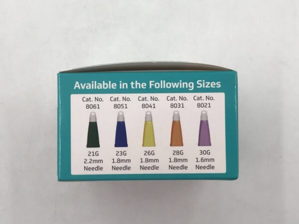 MediCore 8021 Novaplus Pressure Activated Safety Lancets 30G Needle 1.6mm Depth (100/Box)