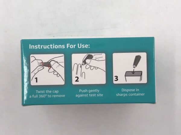 MediCore 8021 Novaplus Pressure Activated Safety Lancets 30G Needle 1.6mm Depth (100/Box)