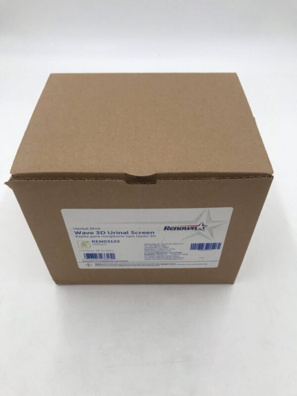 The Home Depot Pro REN03122 Renown Herbal Mint Wave 3D Urinal Screen (10/Box)