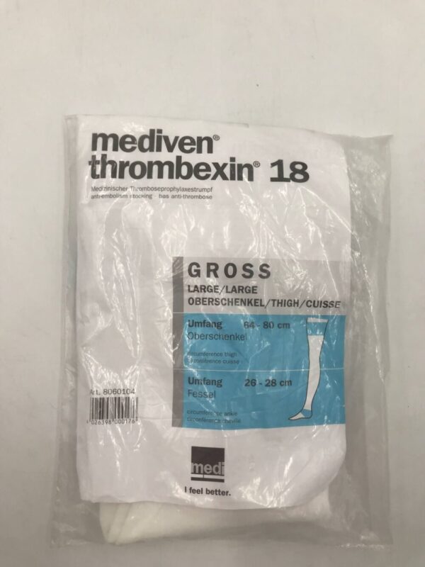 Mediven 8060104 Thrombexin 18 Anti-Embolism Stocking Gross Large Thigh 64cm-80cm
