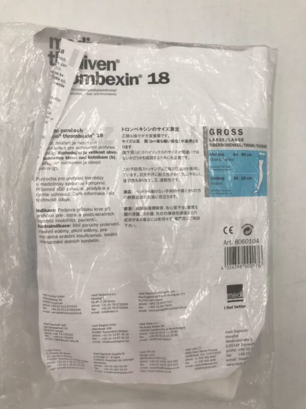 Mediven 8060104 Thrombexin 18 Anti-Embolism Stocking Gross Large Thigh 64cm-80cm