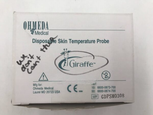 Ohmeda Medical 6600-0873-700 Giraffe  Disposable Skin Temperature Probe (10/Box)