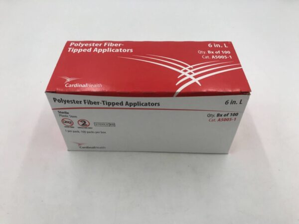 CARDINAL HEALTH A5005-1 Polyester Fiber-Tipped Applicators 6in (100/Box)(X)