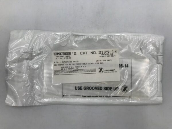 ZIMMER 2195-14 Dermacarriers II, Skin Graft Carrier 6 to 1 Expansion Ratio