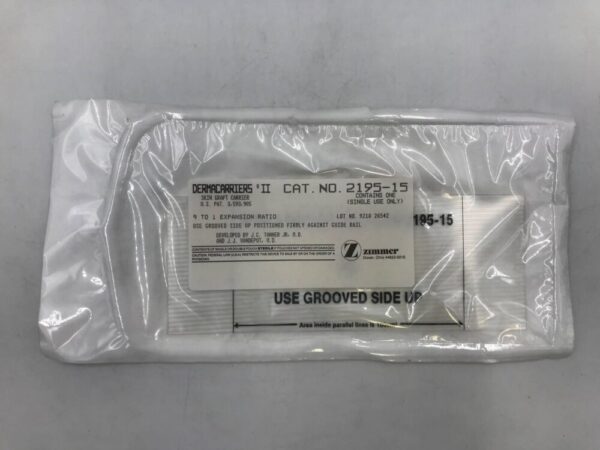 ZIMMER 2195-15 Dermacarriers II, Skin Graft Carrier 9 to 1 Expansion Ratio