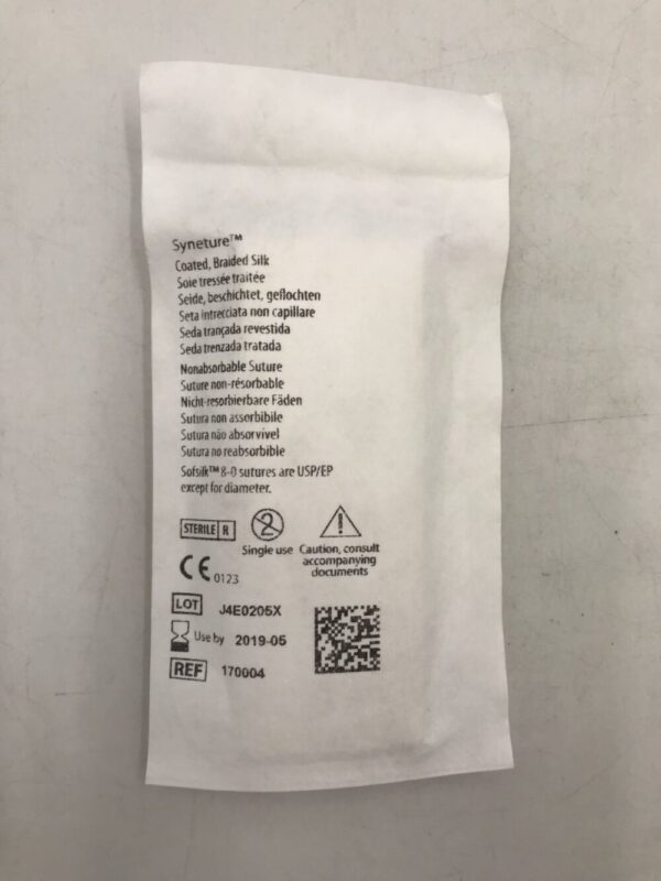 COVIDIEN 170004 Sofsilk Syneture Coated, Braided Silk Single Stitch Reload 2-0, 48in (X)