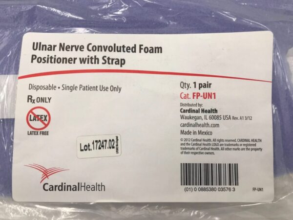 CARDINAL HEALTH FP-UN1 Ulnar Nerve Convoluted Foam Positioner w/Strap