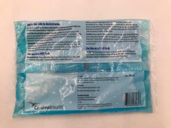 CARDINAL HEALTH 80104 Reusable Insulated Gel Pack Large 6x9in