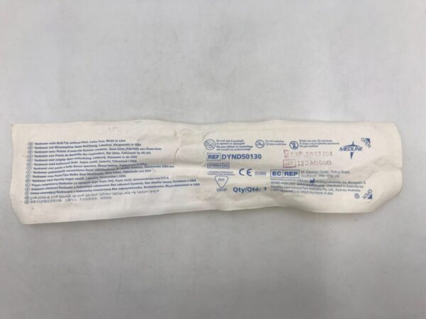 MEDLINE DYND50130 Yankauer w/Bulb Tip w/o Vent (X)