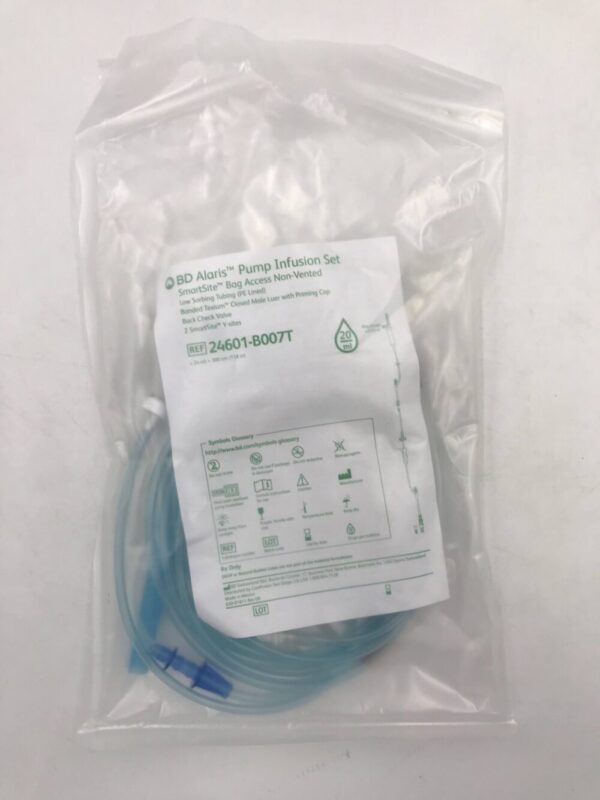 BD 24601-B007T Alaris Pump Infusion Set SmartSite Bag Access Non-Vented 24ml