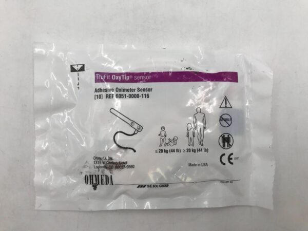 OHMEDA 6051-0000-116 TruFit Adhesive Oximeter Sensor ≤20kg ≥20kg