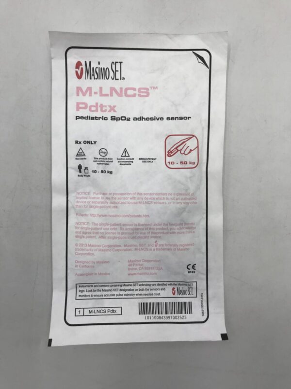 MASIMO M-LNCS Pdtx Pediatric SpO2 Adhesive Sensor 10-50kg (X)