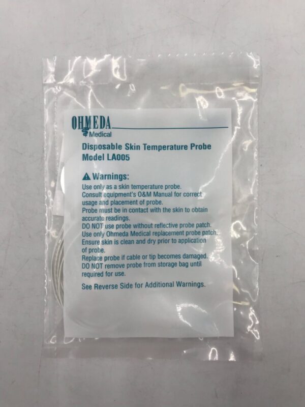 OHMED 6600-0196-700 Disposable Skin Temperature Probe Model LA005