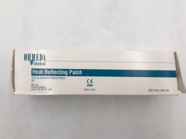 OHMEDA 0203-1980-300 Heat Reflecting Adhesive Round Patch 4.5cm (47/Box)