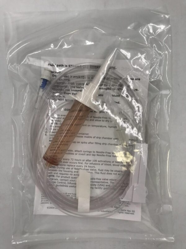 CareFusion 41173E SmartSite Gravity Set Needle-Free Valve Vented/Nonvented  20 Drops ≈17ml ≈264cm (104in) (X)