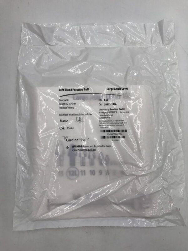 CARDINAL HEALTH 30503-14LA Soft Blood Pressure Cuff w/o Tubing 32-43cm (20/Case)