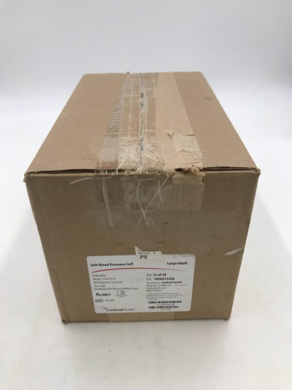 CARDINAL HEALTH 30503314SA Soft Blood Pressure Cuff Disp. w/Bayonet Connector 32-43cm(20/Case)