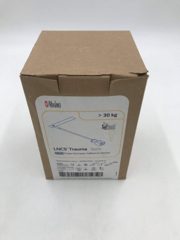 MASIMO 2411 SoftTouch LNCS Trauma Adult Pulse Oximeter SpO2 Adhesive Sensor >30kg (20/Box)(X)