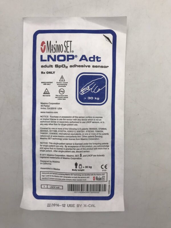 MASIMO LNOP Adt Adult SpO2 Adhesive Sensor >30(X)