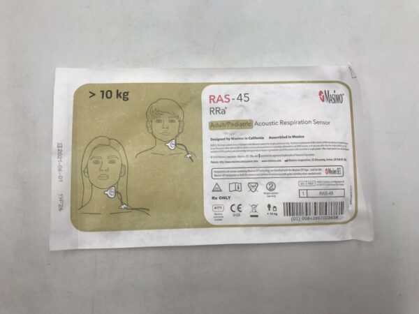 MASIMO 4171 RAS-45 RRa Adult/Pediatric Acoustic Respiration Sensor, 10Kg (10/Box) (X)