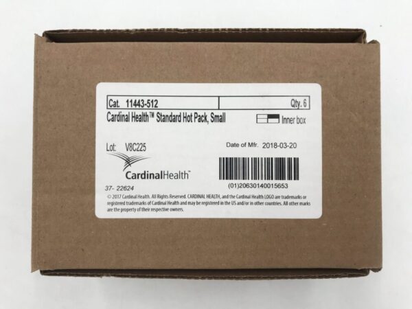 Cardinal Health 11443-512 Standard Hot Pack Small (6/Box)