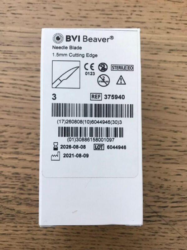 BVI 375940 Needle blade Cutting Edge 1.5mm (3/Box)