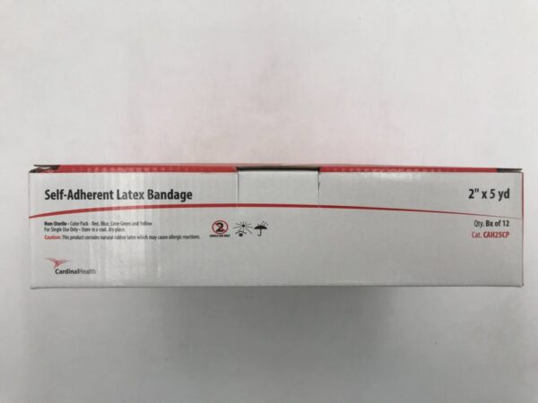 Cardinal Health CAH25CP Self Adherent Latex Bandage  2" x 5yd Color Pack (12/Box) (X)