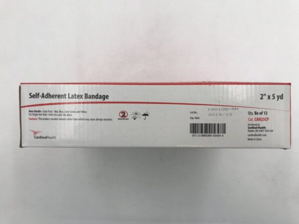 Cardinal Health CAH25CP Self Adherent Latex Bandage  2" x 5yd Color Pack (12/Box) (X)