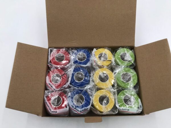Cardinal Health CAH25CP Self Adherent Latex Bandage  2" x 5yd Color Pack (12/Box) (X)