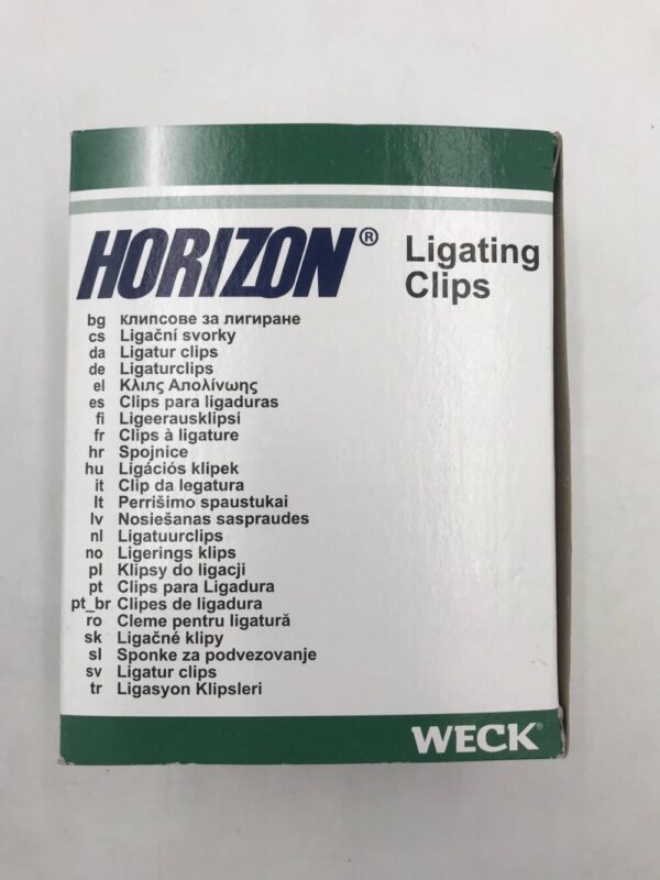 TELEFLEX 003200 Weck Horizon 6 Medium-large Titanium Clips w/ Adhesive Backing (20/Box)