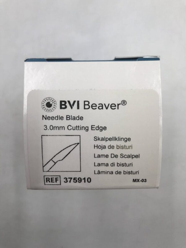 BVI 375910 Needle Blade Cutting Edge 3mm (3/Box)