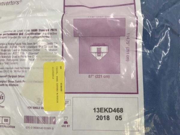 Cardinal Health 59413 The Emerald Line Brand by Convertors Arthroscopy Sheet 113" x 114" x 87"(X)
