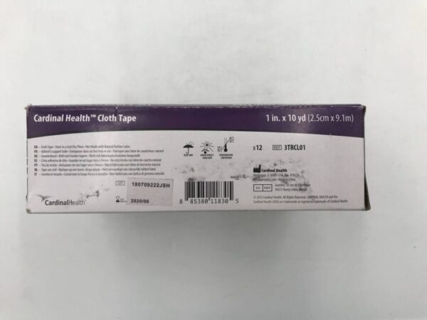 Cardinal Health 3TRCL01 Cloth Tape 1" x 10yd (12/Box) (X)
