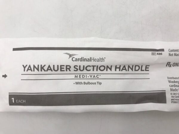 Cardinal Health K86 Yankauer Suction Handle Medi-Vac with Bulbous Tip (X)
