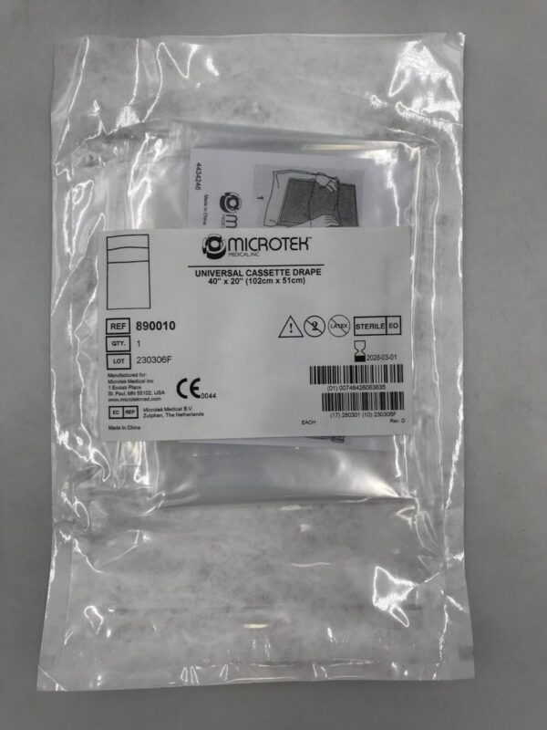 MICROTEK 890010 Universal Cassette Drape 40in x 20in