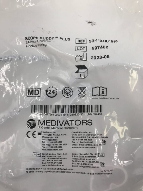 MEDIVATORS SB-110-HU1016 Scope Buddy Plus 24-hr Universal Hookup Tubing